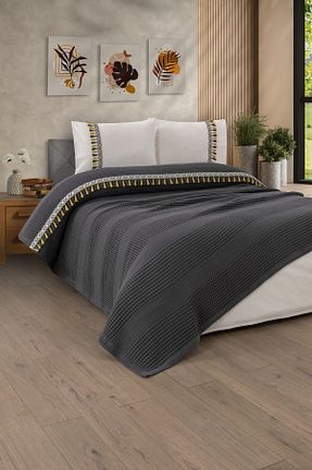 پیکه و ست پیکه دونفره طوسی پنبه ای Sevim - کد 849059207