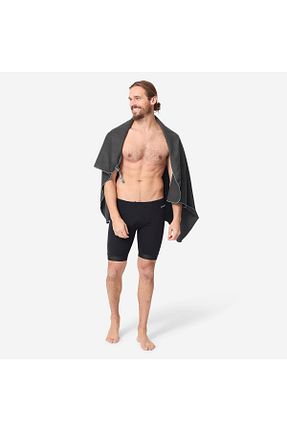 حوله ساحلی مشکی زنانه ساده Decathlon - کد 925122301