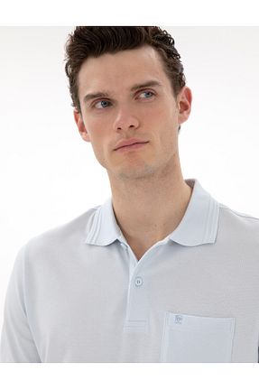 پولوشرت آبی مردانه %100 پنبه Pierre Cardin - کد 928948290