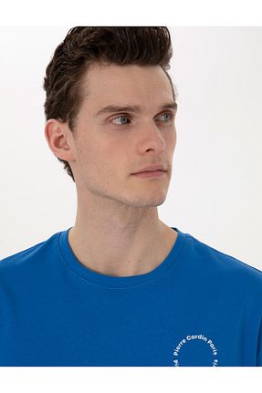 تیشرت سرمه ای مردانه یقه دوچرخه Pierre Cardin - کد 928948607