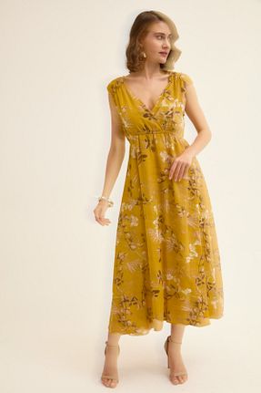 لباس زرد زنانه بافتنی Lafaba - کد 928953454