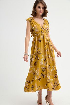 لباس زرد زنانه بافتنی Lafaba - کد 928953454