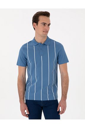پولوشرت آبی مردانه %100 پنبه Pierre Cardin - کد 928948758