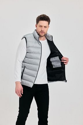 جلیقه مشکی مردانه رگولار DAMGA JEANS - کد 928960327