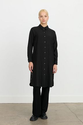 تونیک حجاب مشکی زنانه بافتنی Nihan - کد 929181881