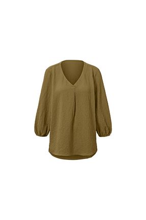 بلوز سبز زنانه گلدار Tchibo - کد 882182815