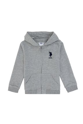 سوئیشرت طوسی بچه گانه ساده U.S. Polo Assn. - کد 928967793