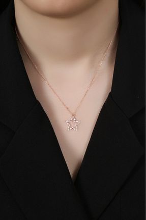 گردنبند نقره قرمز زنانه 925 عیار Sanem silver - کد 928968739