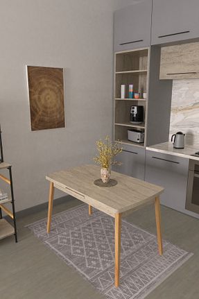 میز آشپزخانه سفید MDF VİLİNZE - کد 885952452