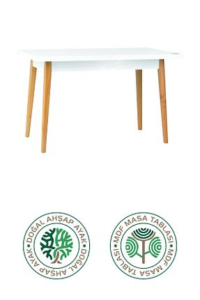 میز آشپزخانه سفید MDF VİLİNZE - کد 204933907