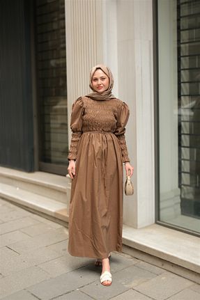 لباس قهوه ای زنانه بافتنی LOCCO - کد 929008771