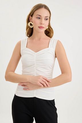 بلوز نباتی زنانه ساده Vitrin - کد 929001141