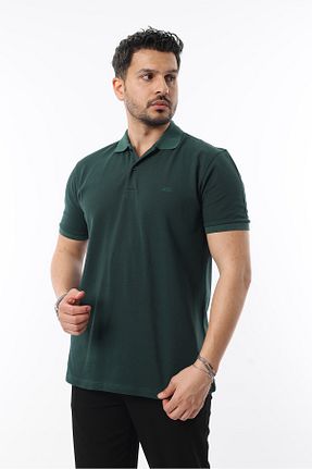 تیشرت سبز مردانه اسلیم فیت İDS COLLECTİON - کد 929002011