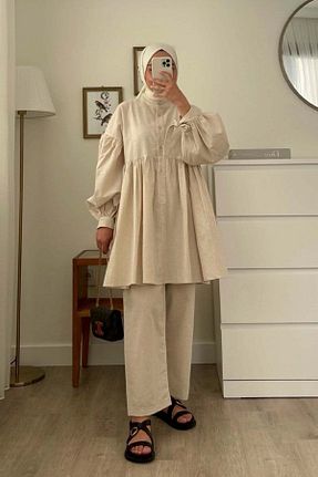 تونیک حجاب نارنجی زنانه %100 پنبه ceylan otantik - کد 929007870