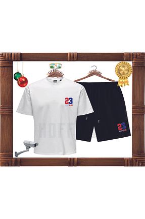 ست بالاتنه و پائین تنه سفید زنانه بافت HOFFNUNG - کد 808606880