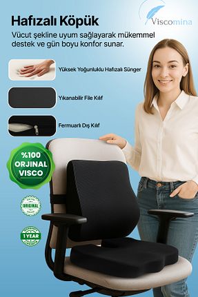 بالش مشکی پنبه پلی استر Viscomina - کد 929277146