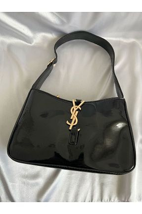 کیف دوشی مشکی زنانه چرم مصنوعی ÇANTA - کد 929001521