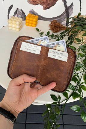 کیف پول قهوه ای مردانه ابعاد کوچک Modica - کد 732873991
