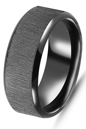 انگشتر استیل (فولاد) مشکی زنانه استیل ضد زنگ Takı Dükkanı - کد 896747159