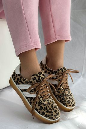 کفش اسنیکر زرد زنانه بند دار Shoebutik - کد 929004952