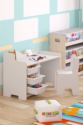 میز بازی و فعالیت رنگی MDF MİRACLE 3D - کد 826596793