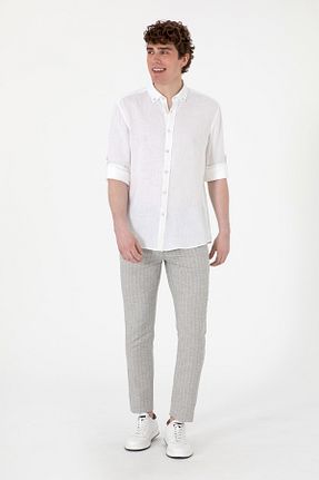 شلوار سفید مردانه پنبه ای U.S. Polo Assn. - کد 929019757