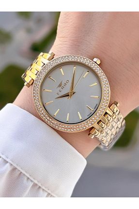 ساعت مچی زرد زنانه 36 میلی متر FERRO - کد 929023991