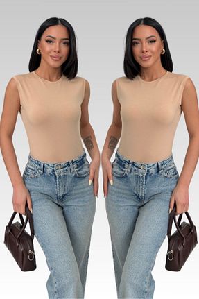 بادی متالیک زنانه یقه دوچرخه Lunamiratto - کد 903903621