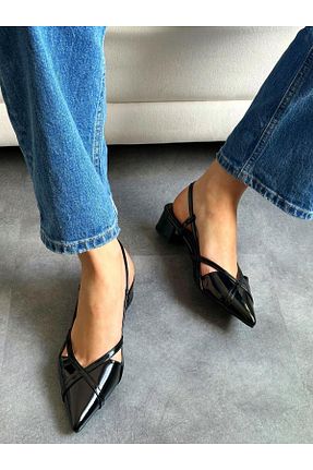 کفش پاشنه بلند کلاسیک مشکی زنانه Tüvit Zuum - کد 929021328