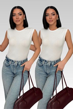 بادی متالیک زنانه یقه دوچرخه Lunamiratto - کد 903903619