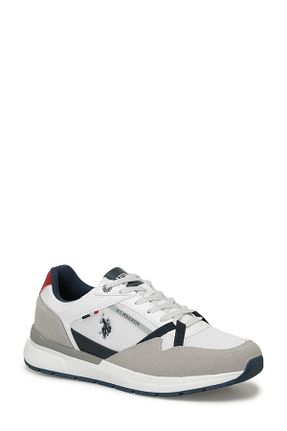 کفش اسنیکر سفید مردانه بند دار U.S. Polo Assn. - کد 847140690