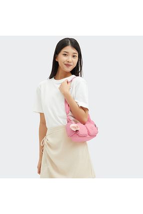 کیف دوشی صورتی زنانه پارچه ای Kipling - کد 929032088