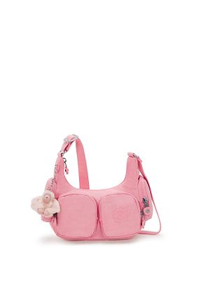 کیف دوشی صورتی زنانه پارچه ای Kipling - کد 929032088