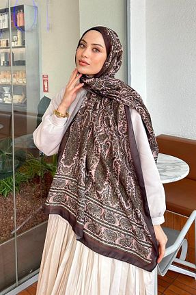 شال مشکی زنانه پنبه ای lamelif - کد 929055006