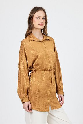تونیک قهوه ای زنانه بافتنی Rays - کد 929058981