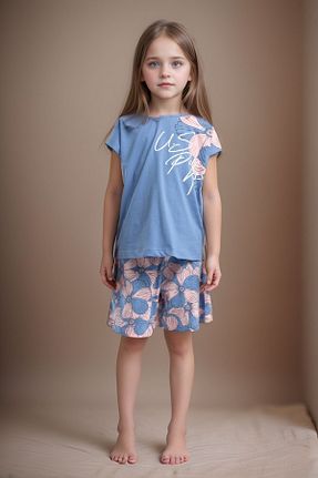 ست بالاتنه و پائین تنه آبی بچه گانه بافتنی U.S. Polo Assn. - کد 929223188