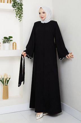 کلاه و ابایا مشکی زنانه جین ELBİSHE - کد 929070953