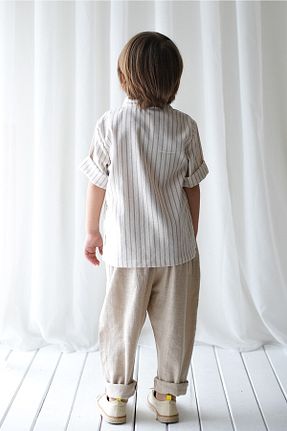 ست بالاتنه و پائین تنه قهوه ای بچه گانه بافتنی Catz Kids - کد 672687121