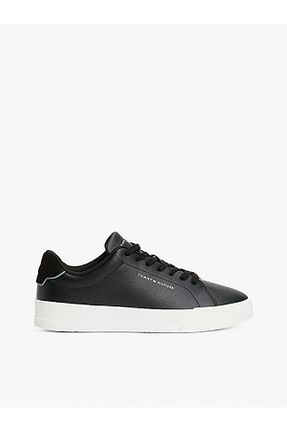 کفش اسنیکر مشکی مردانه چرم اصل Tommy Hilfiger - کد 901396491