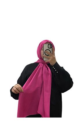 شال صورتی زنانه پنبه ای LOSYANA - کد 929083850