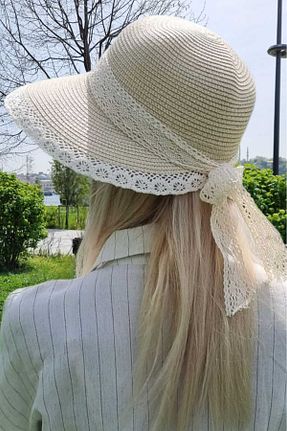 کلاه بژ زنانه حصیر Mood Agenda - کد 929083376