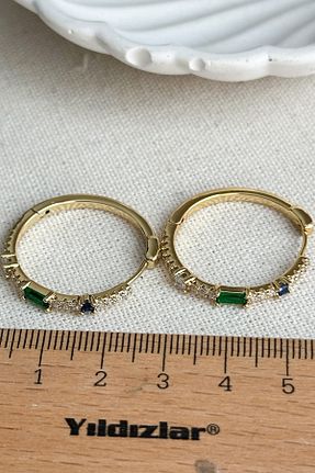 گوشواره استیل (فولاد) طلائی زنانه استیل (فولاد) Modacaprea - کد 929224025