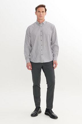 پیراهن خاکی مردانه یقه دکمه دار AC&Co / Altınyıldız Classics - کد 929074683