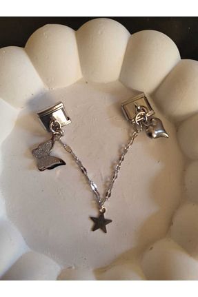 دستبند استیل (فولاد) سفید زنانه استیل ضد زنگ HKN AVM ACCESSORİES - کد 929078966