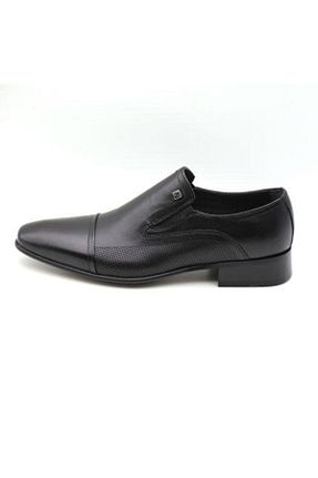 کفش کلاسیک مشکی مردانه چرم خالص Genel Markalar - کد 32068491