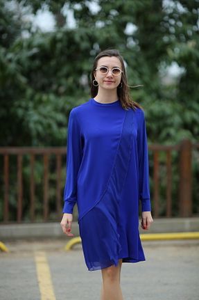 تونیک آبی زنانه پلی استر Butik - کد 929107606