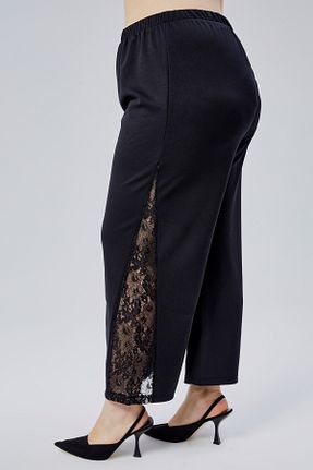 شلوار سایز بزرگ مشکی زنانه مخلوط پلی استر Curvy Trend - کد 929097907