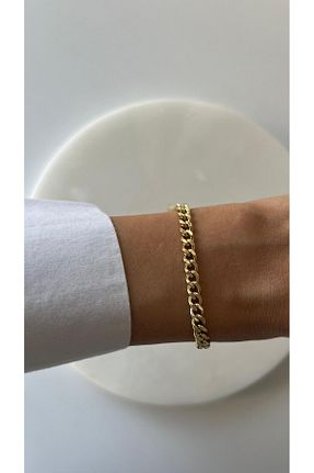 دستبند استیل (فولاد) زرد زنانه استیل ضد زنگ rimeaccessories - کد 929116969