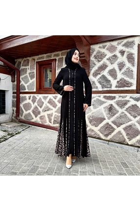کلاه و ابایا مشکی زنانه پنبه پلی استر sümeyra - کد 929096595