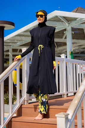 مایو حجاب مشکی زنانه ساده Marina - کد 929117106
